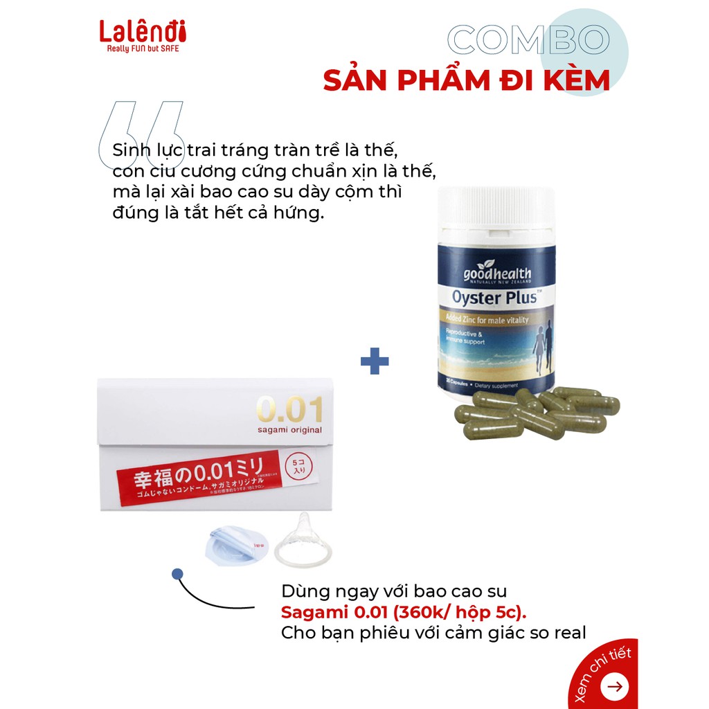 Tinh chất hàu Good Health Oyster Plus hỗ trợ sinh lý nam giới, chính hãng NewZealand (60v) | Lalendi Store