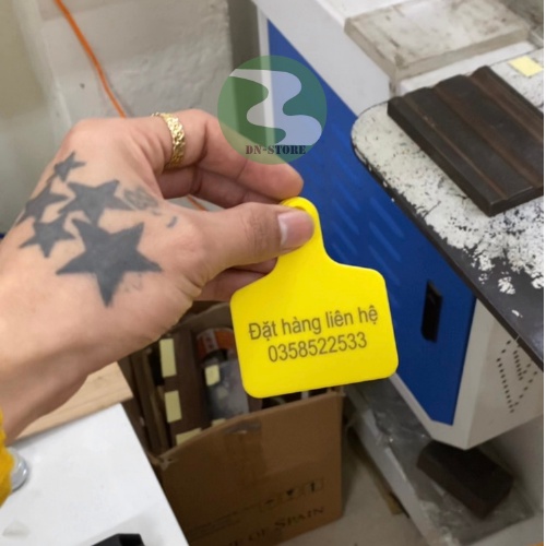 Thẻ tai bò dê Dương ninh in theo yêu cầu TT62