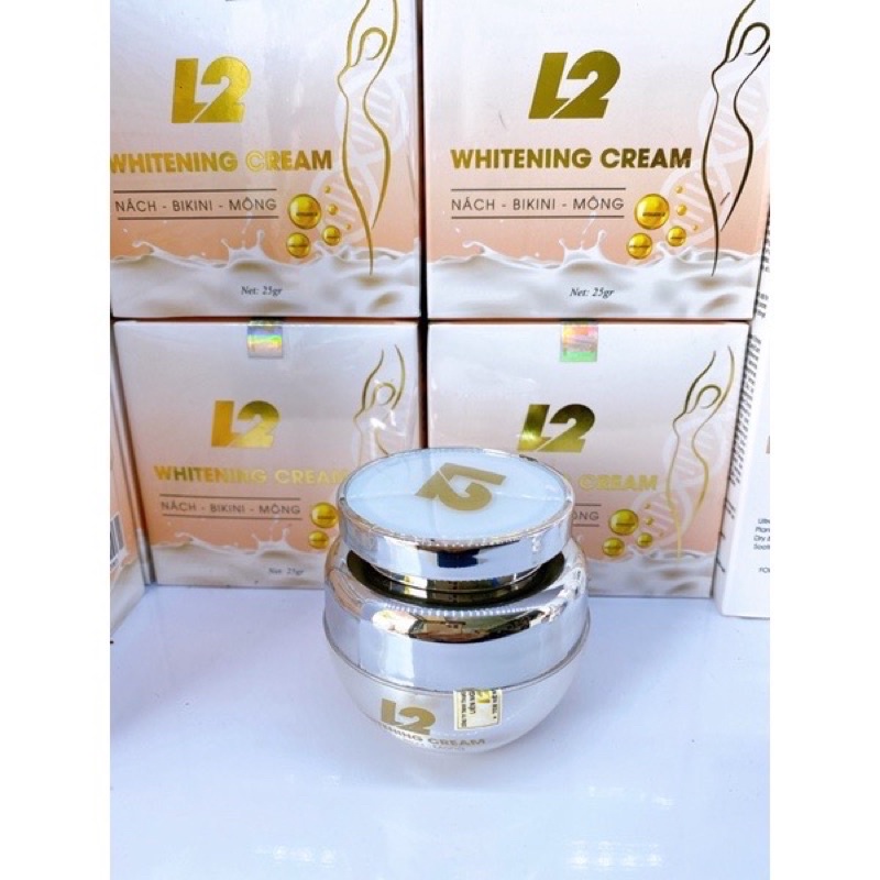 Kem L2 Whitening Cream giảm thâm nách, bikini lọ 25g - CO009