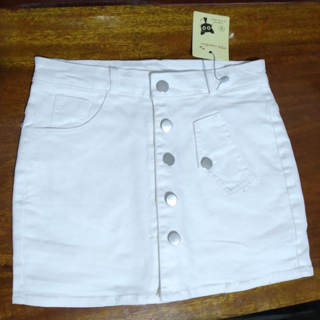 Lenkapas - Chân váy jeans cài nút túi đắp