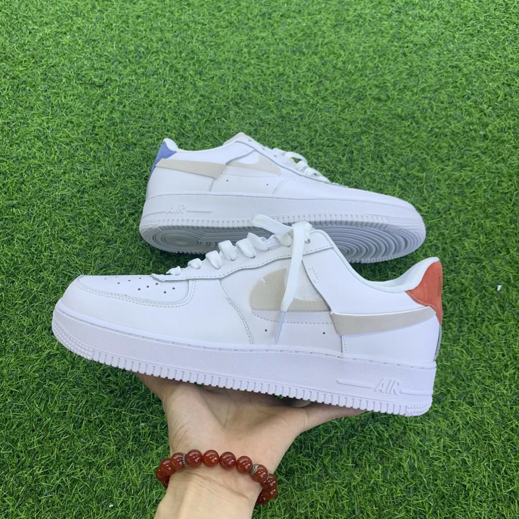 [Sale Sốc] Giày Sneaker NNữ AF1 Gót Xanh Đỏ