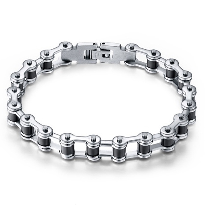 Lắc tay nam inox chất liệu thép không gỉ phong cách cá tính đầy mạnh mẽ