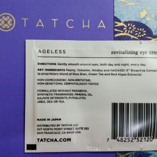 Sample kem mắt Tatcha
