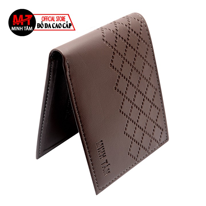 Ví nam Minh Tâm da PVC cao cấp , thời trang nam Minh Tâm MT417 , đen hoặc nâu | BigBuy360 - bigbuy360.vn