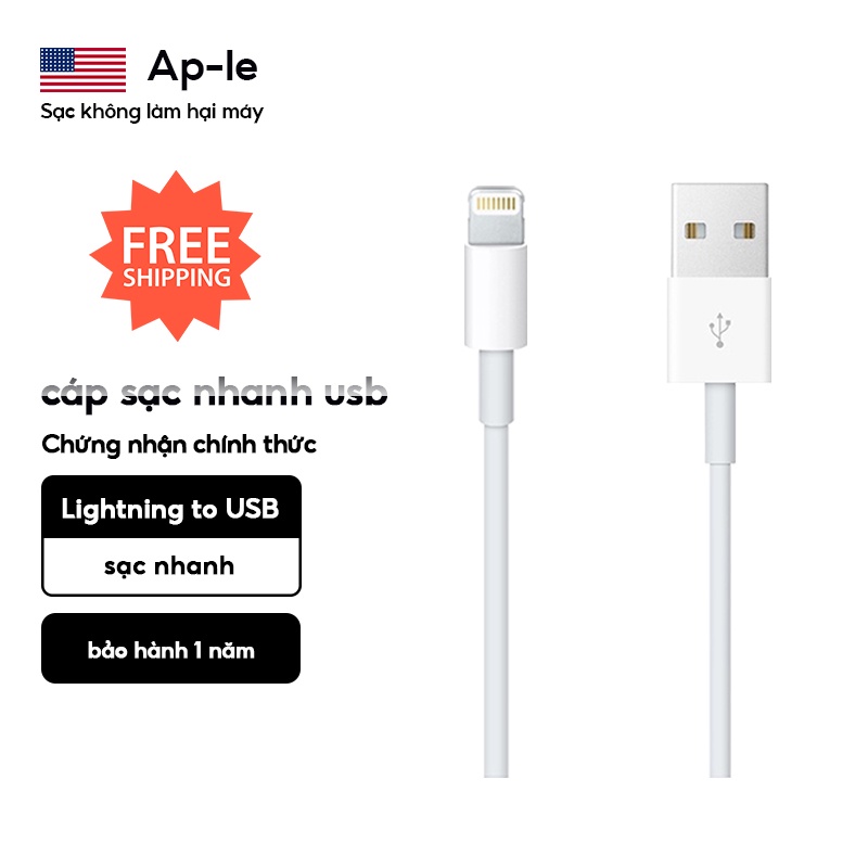 Cáp sạc Lightning-Cáp sạc nhanh USB-Sạc nhanh 5A-Truyền dữ liệu nhanh-Phù hợp với iOS
