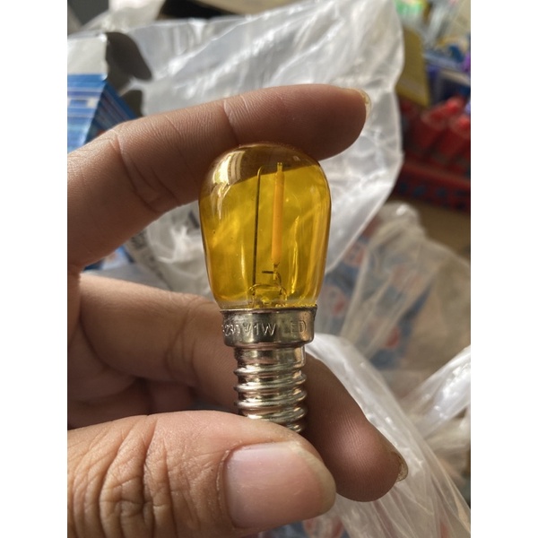 Bóng tủ lạnh led, bóng bí led, bóng đèn máy may led 1W đui E12, E14 cao cấp Hòa Thái