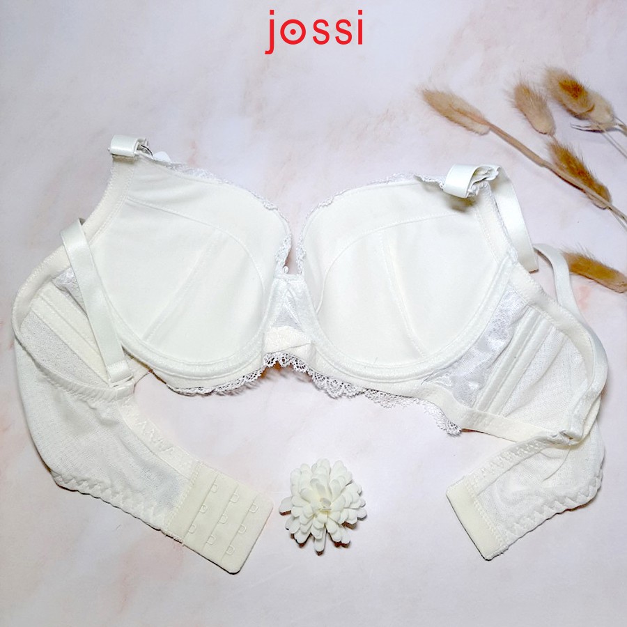 Áo lót Jossi 313 trơn phối ren mút mỏng, cúp nguyên 3 móc | BigBuy360 - bigbuy360.vn