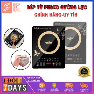 Bếp từ cảm ứng peskoe mặt kính chịu lực, tiết kiệm điện ,cảm ứng nhạy bén - bảo hành 12 tháng