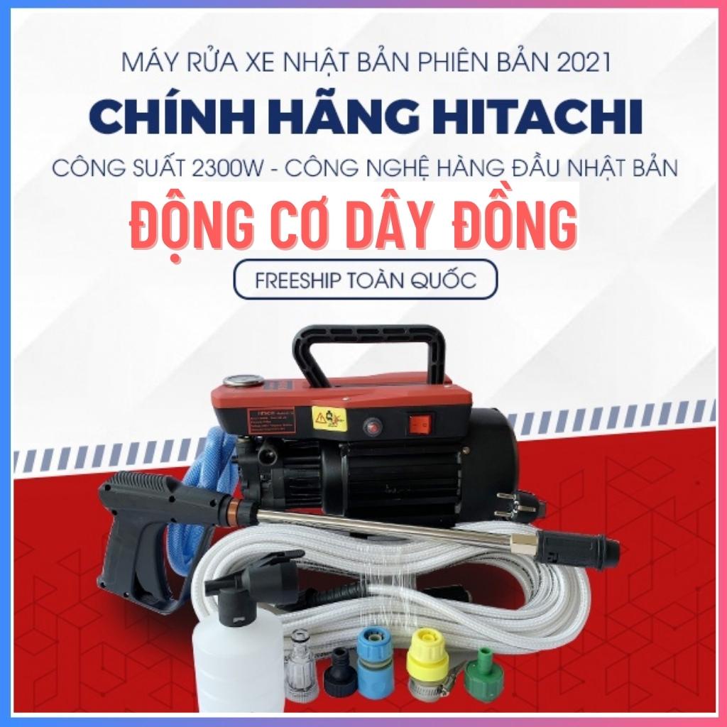 Máy Rửa Xe Gia Đình HITACHI HC01A - 2300W, Máy Rửa Xe Mini Cao Áp, Moto Đồng 100%