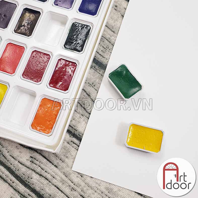[ARTDOOR] Bộ màu nước Nén ROSA 24 màu (hộp giấy)