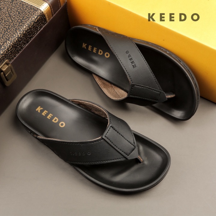 Dép xỏ ngón nam hàng hiệu KEEDO TN6121, Mẫu mới hàng đẹp siêu bền