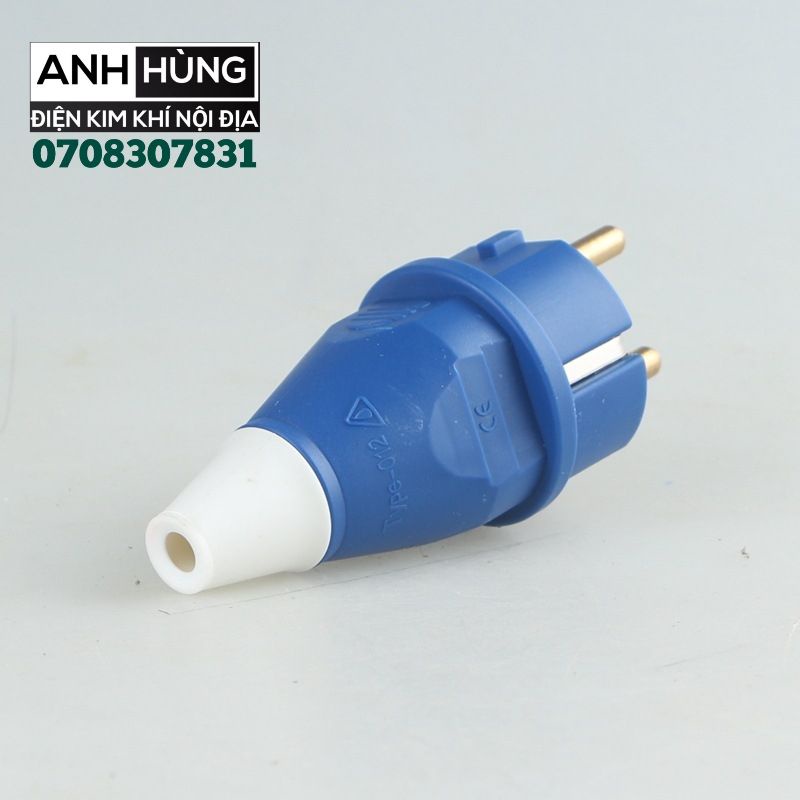 Combo Bộ Ổ Cắm Điện Và Phích Cắm Điện Chống Nước IP54 16A 250V 4000W - Phích Cắm Điện Chân Tròn Chuẩn EU Đức
