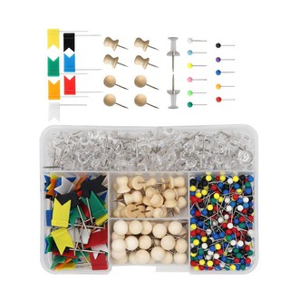 Hộp 700 thanh ghim bảng nhiều màu sắc và kiểu dáng hỗ trợ giảng dạy