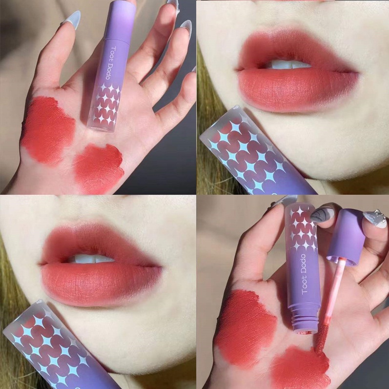 Son Kem Nhung Lì Kháng Nước Chống Dính Cốc Lâu Trôi Dưỡng Ẩm Môi 8 Màu Tùy Chọn