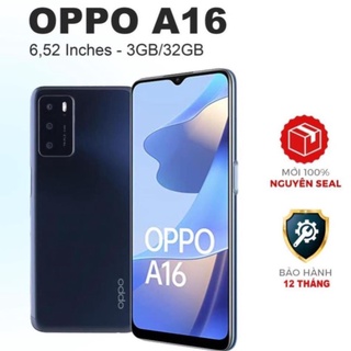 Điện thoại OPPO A16 6.52" (3GB/32GB) Chính hãng mới 100% Có Tiếng Việt - 1 Đổi 1 - BH 1 Năm NKSJA