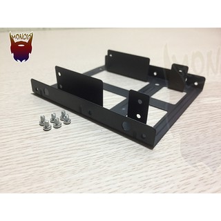 Khay gắn 2 ổ cứng SSD/HDD 2.5 vào khoang HDD 3.5 cho Desktop/PC (Đen)