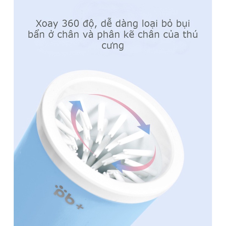 Cốc rửa chân chó mèo,vệ sinh thú cưng - T7052