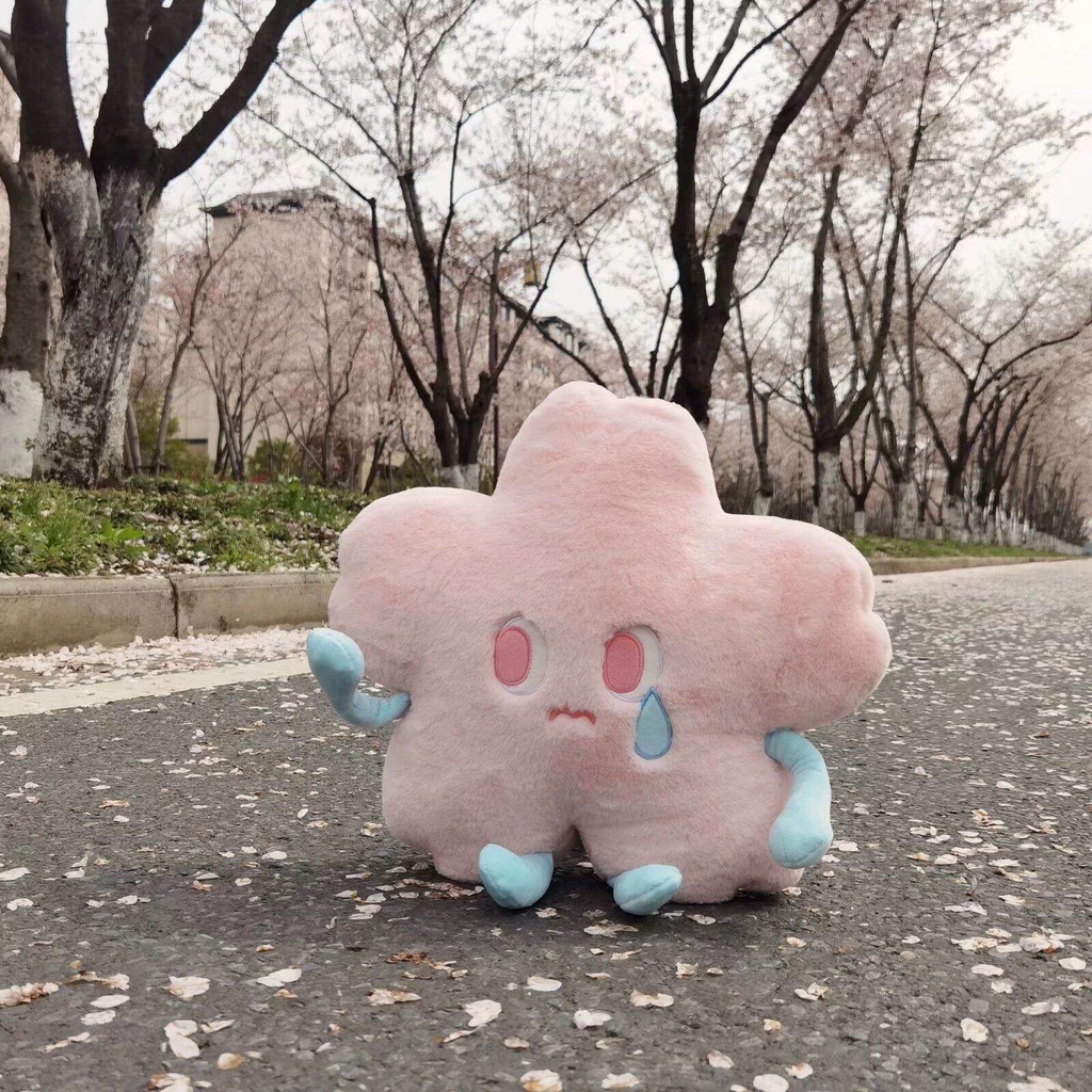 Gối Ôm Nhồi Bông Hình Hoa Anh Đào Dễ Thương Dùng Làm Quà Tặng Sinh Nhật Cho Bé