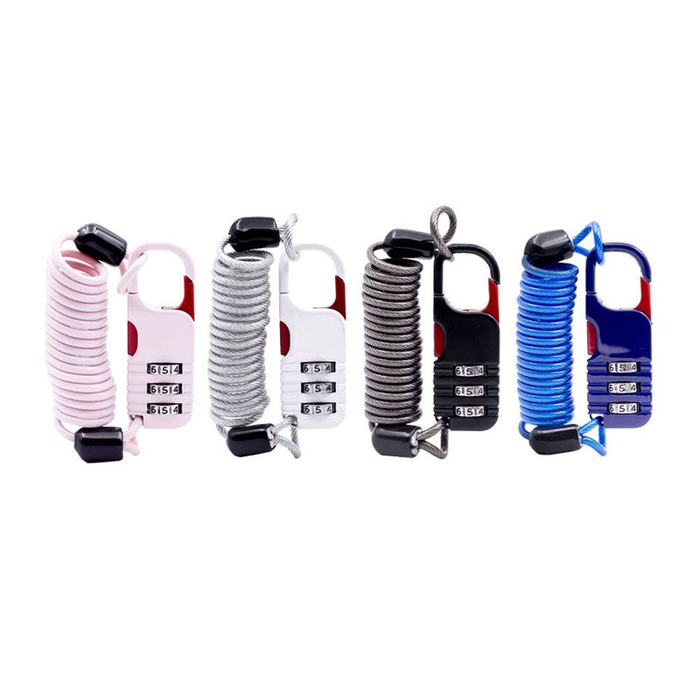 Dây khóa xe đạp mini bằng kim loại chống trộm nhiều màu
