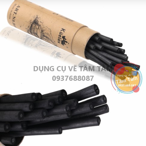 [ TÂM TÂM ]-Than lon kuelox, hộp than củi kuelox (20 cây), Natural charcoal-