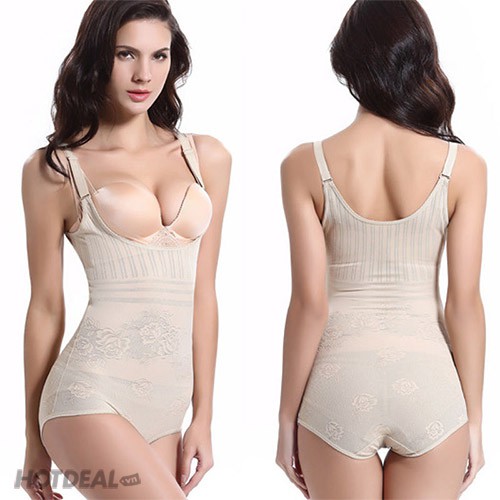 Áo gen liền quần nịt bụng nâng ngực toàn thân | BigBuy360 - bigbuy360.vn