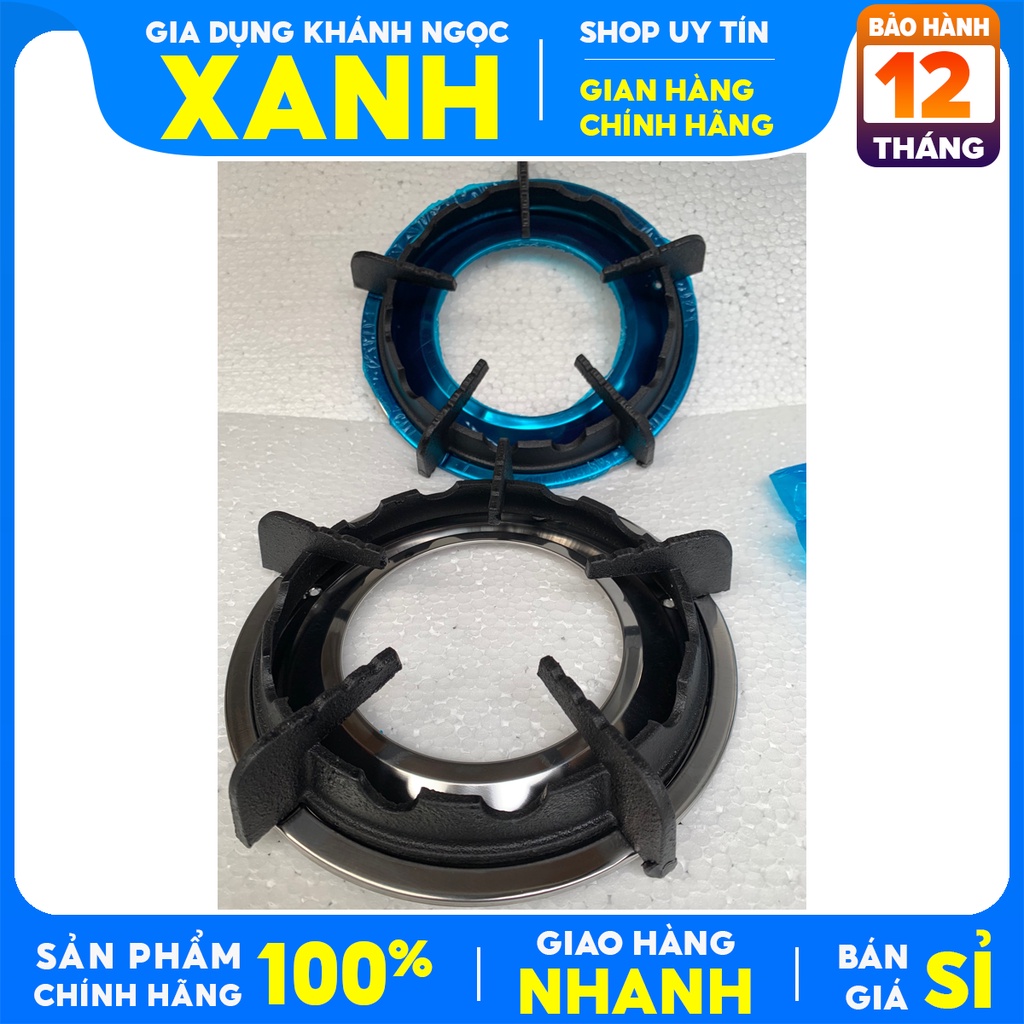 Kiềng chắn gió bếp gas Gang Thép dày SIÊU BỀN, tiết kiệm gas- 2 Kiềng+2 khay inox