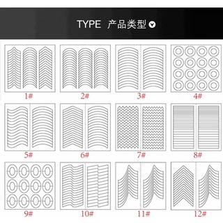 Set 5 Miếng Dán Sơn Móng Tay - Sticker Tip Guides