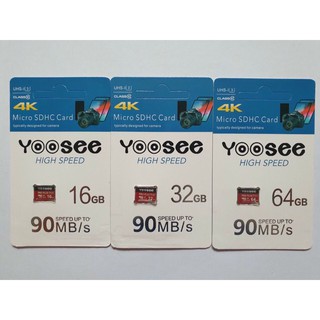 Thẻ Nhớ MicroSD Yoosee Class 10 Full Box 4K Tốc Độ 90MB/S - 64Gb, 32Gb, 16Gb