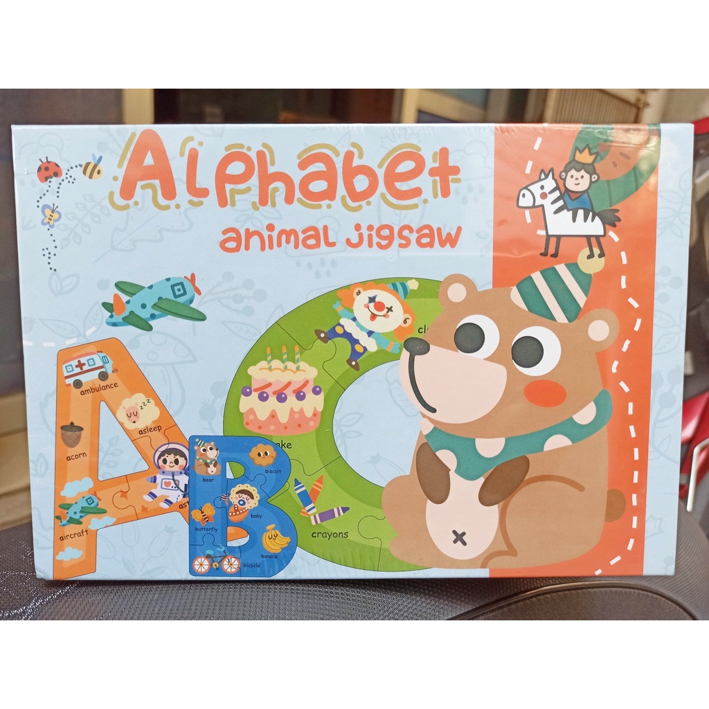 Puzzle Cho Bé ⚡️ HOT TREND ⚡️ Alphabet Animal Jigsaw, Digital Animal Puzzle, Đồ Chơi Giáo Dục Chữ Số Max Store