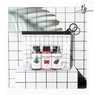 Set 3 Sữa Rửa Mặt Rau Củ Qủa Thải Độc Wonder Bath Super Vegitoks Cleasing Mini
