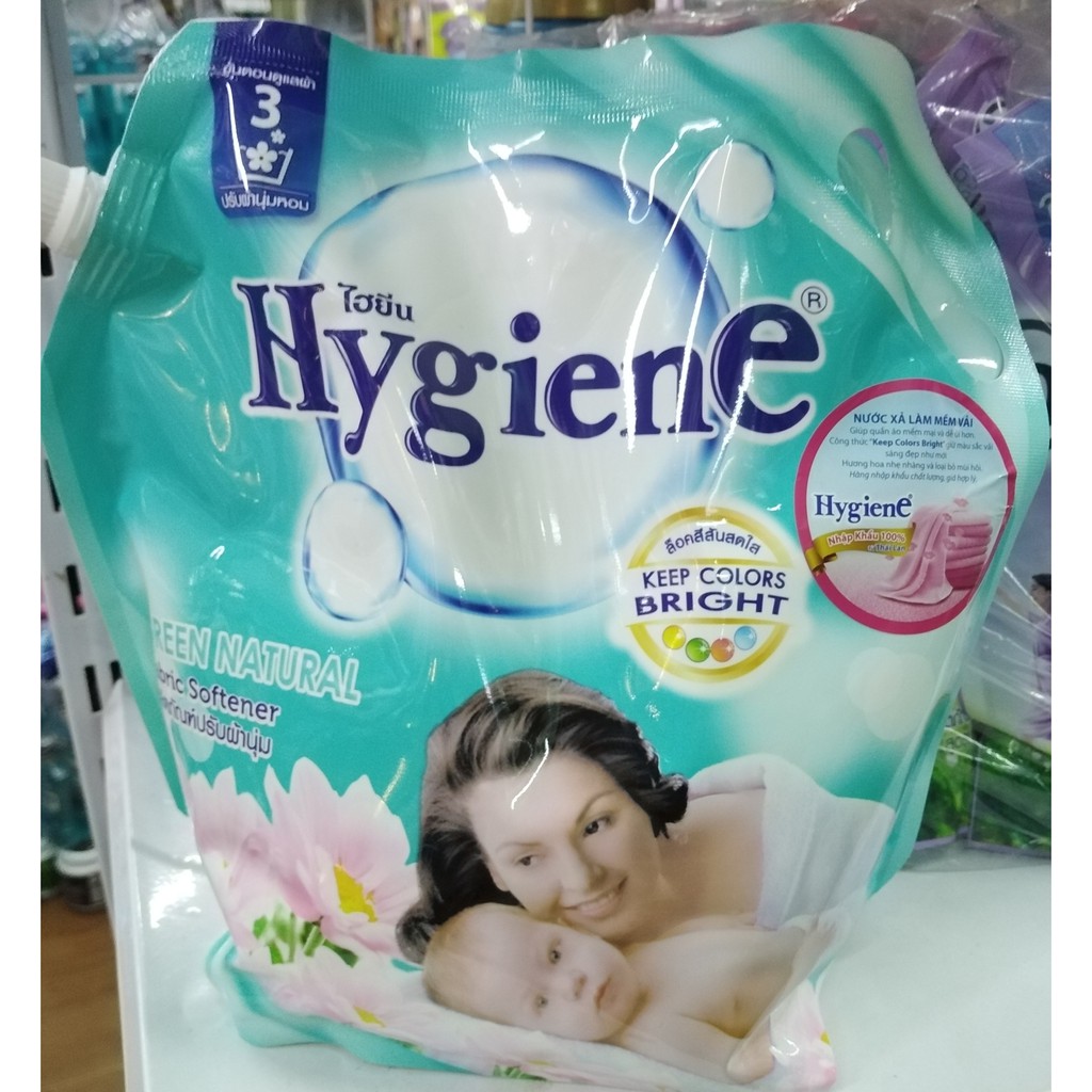 Nước xả vải HYGIENE Thái Lan 1800ml các màu 🇹🇭 xả quần áo, thơm, hồng, đỏ, xanh, tím, trắng