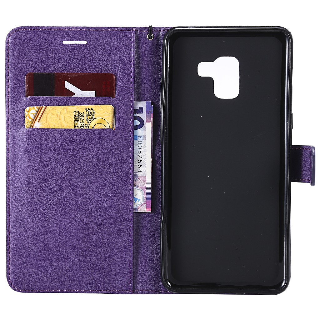 Bao da điện thoại có ngăn đựng thẻ cho Samsung A8/A8 Plus | BigBuy360 - bigbuy360.vn