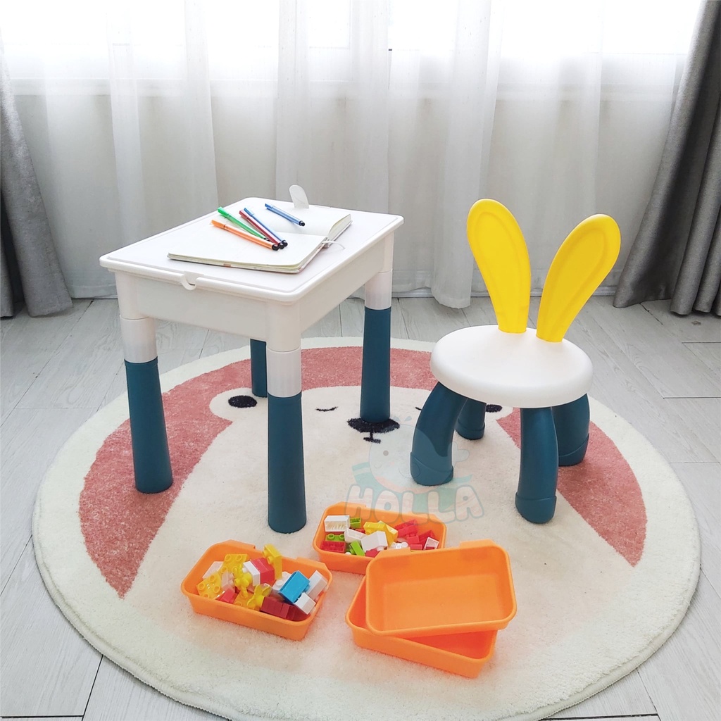 [TẶNG KÈM GHẾ] BÀN LEGO ĐA NĂNG HOLLA HL-10105/10106