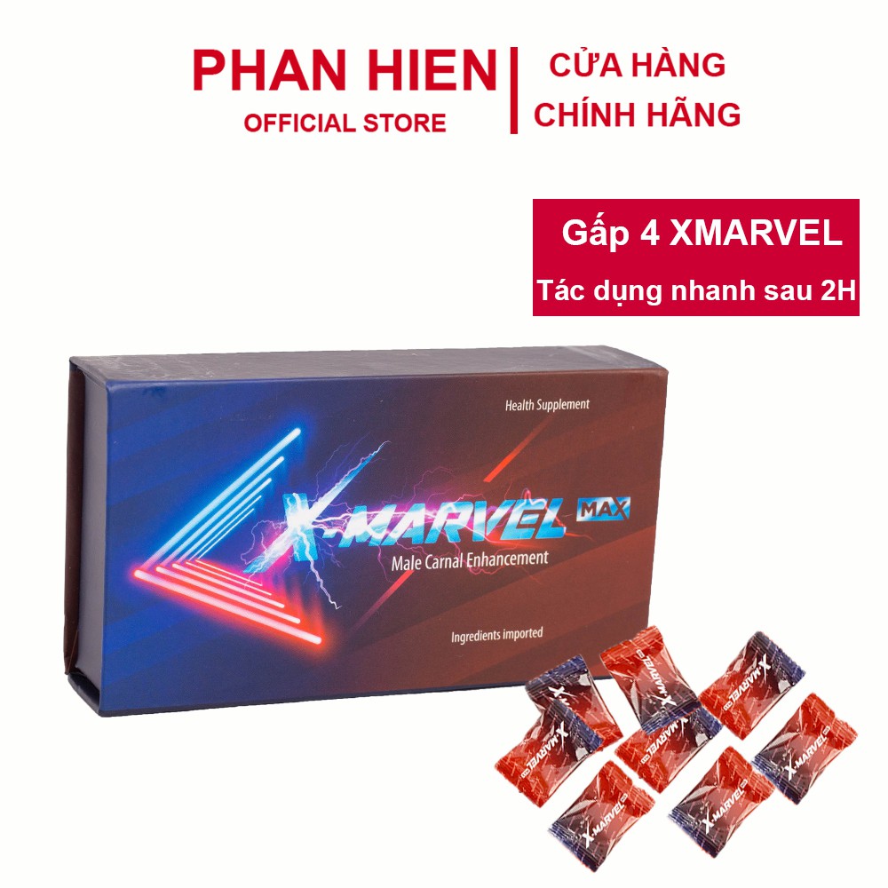 Viên ngậm tăng cường sinh lý nam X-MARVEL- MAX - Kéo dài thời gian - Giao hàng kín đáo - Hộp 8 viên | BigBuy360 - bigbuy360.vn