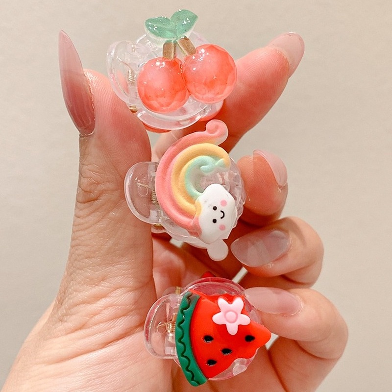 Kẹp Tóc Mini Trong Suốt Phong Cách Hàn Quốc Xinh Xắn Cho Bé Gái