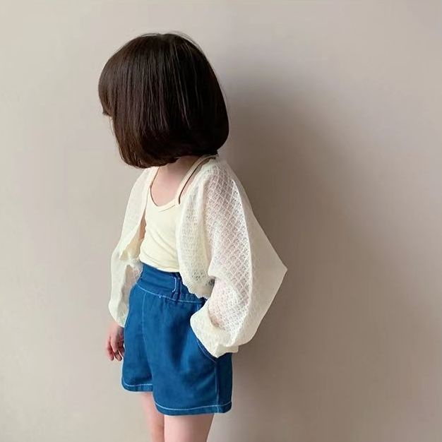 ▶Áo Choàng Dệt Kim Thoáng Khí Trọng Lượng Nhẹ Thời Trang 2022 Cho Bé Gái#8.21