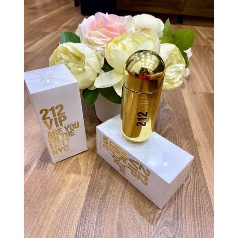 NƯỚC HOA 212 VIP 80ml CHO NỮ, nuoc hoa CAROLINA HERRERA CHAI MÀU VÀNG 212 VIP nước hoa nam nữ 212 VIP Rose