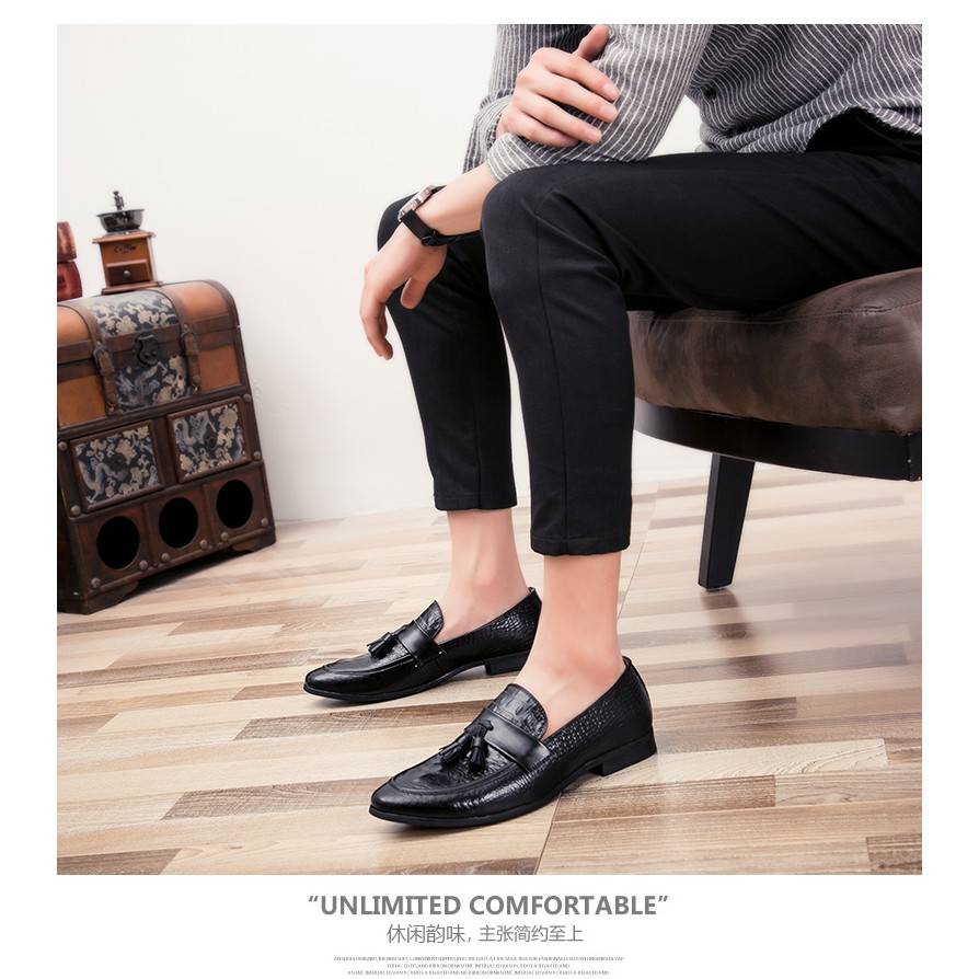 Giày lười nam vân cá xấu thời trang của Mr. Europe (Có ảnh feed back) | BigBuy360 - bigbuy360.vn