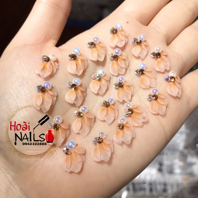 Hoa góc nhỏ xinh gắn móng( 1b)- Phụ kiện Nail Giá Rẻ