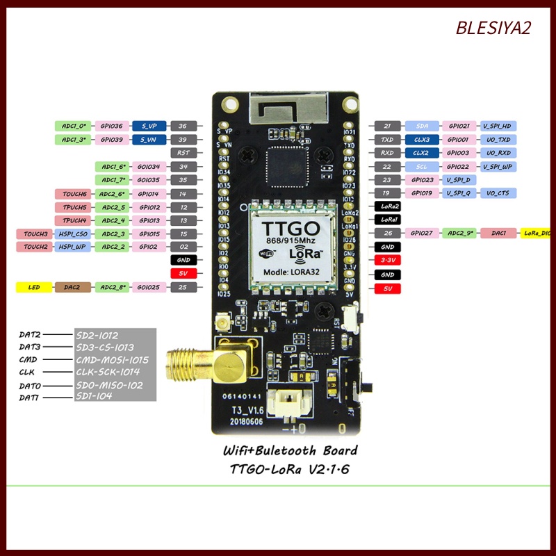 [BLESIYA2]TTGO LORA32 433Mhz ESP32 OLED 0.96 Inch Display Bluetooth WiFi Module