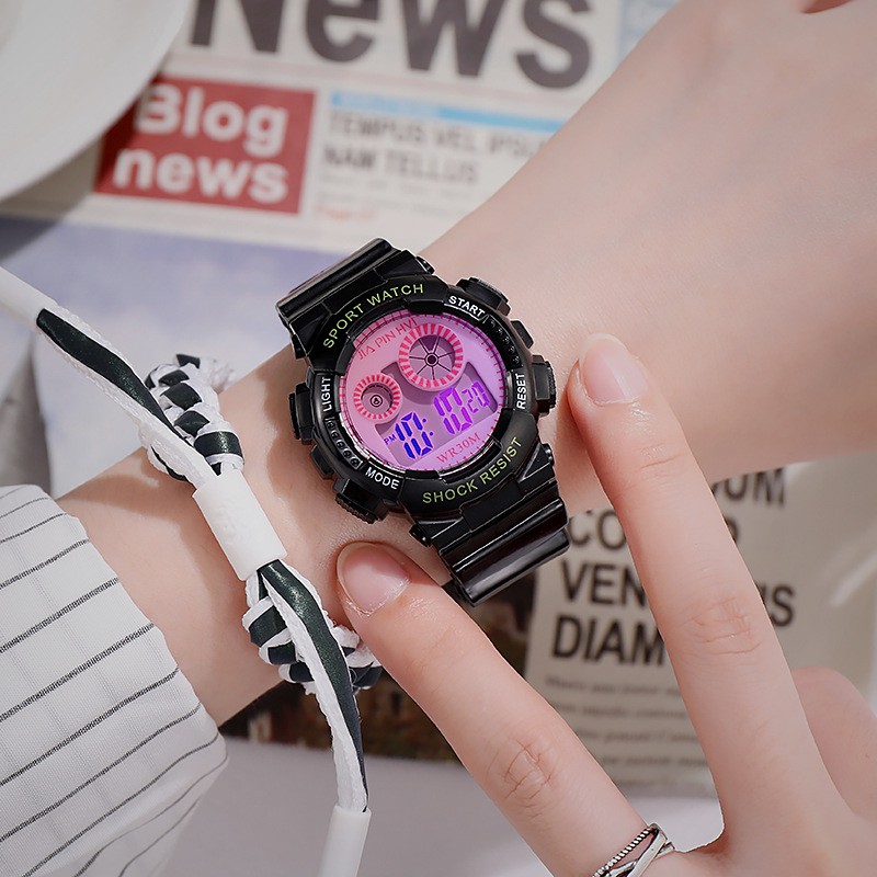 Đồng hồ điện tử nữ Sport watch S011 đầy đủ chức năng, kiểu dáng thể thao cá tính | WebRaoVat - webraovat.net.vn