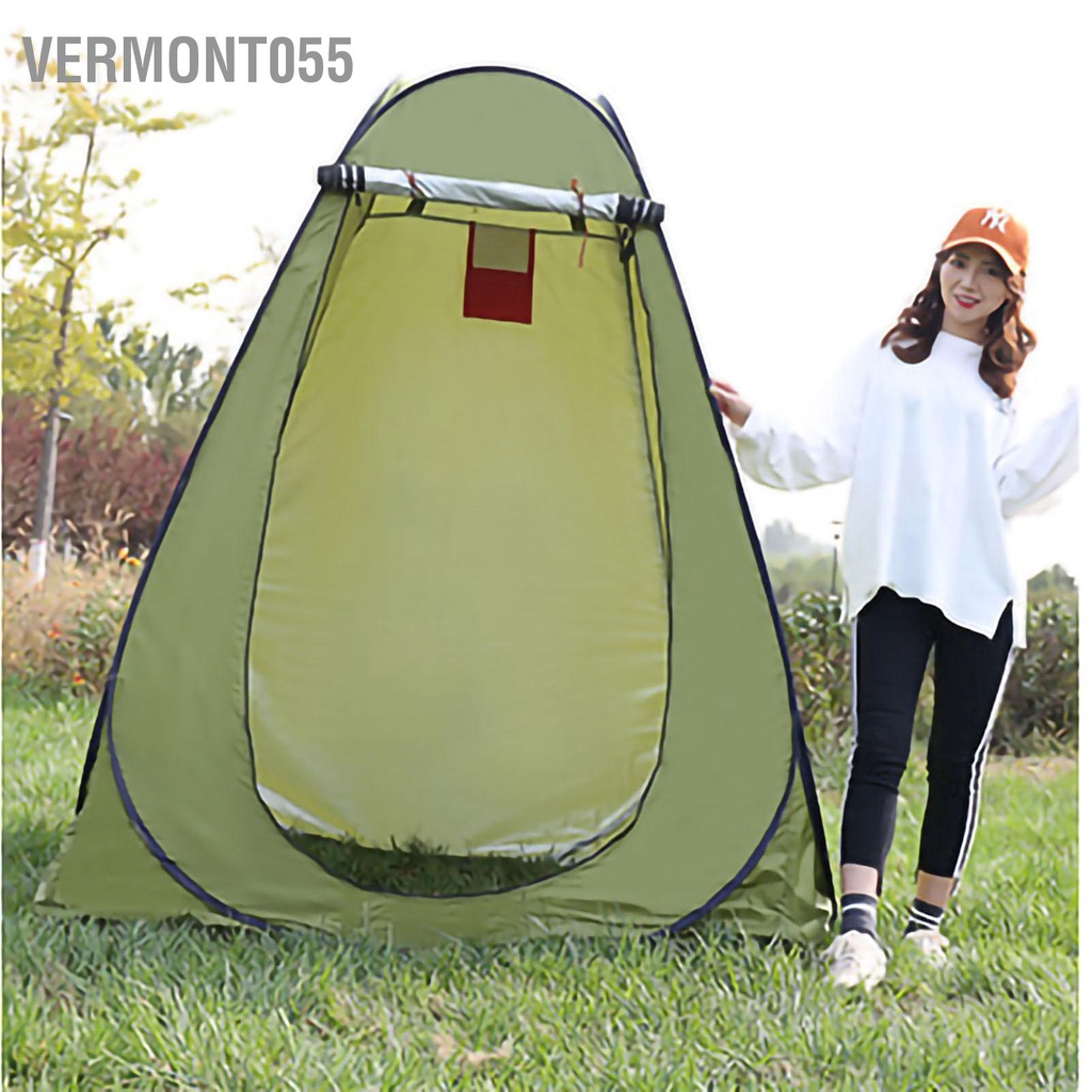 Có thể bán buôn Lều tắm bằng vải Polyester Gấp Nhà vệ sinh cửa sổ kép Thay đổi lều cho hoạt động ngoài trời Vermont055 Hàng giao ngay