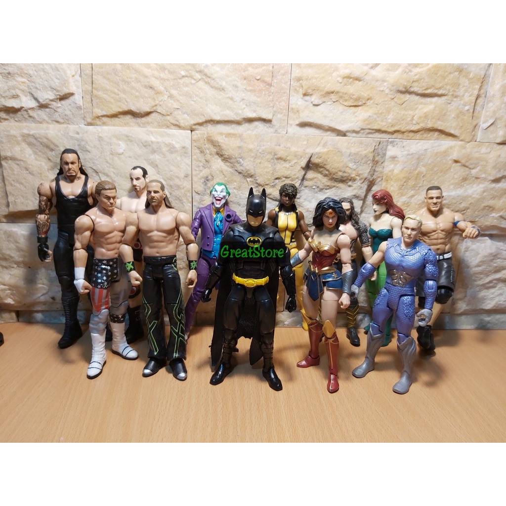 MÔ HÌNH VÕ SĨ ĐẤU VẬT WWE CỬ ĐỘNG ĐƯỢC 17 - 19 cm