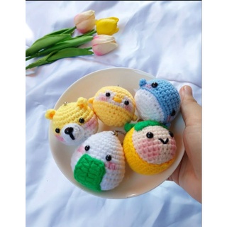 [Handmade] Móc khóa len, móc khóa hình thú dễ thương