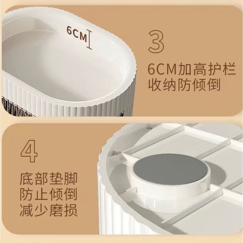 Hộp Đựng Mỹ Phẩm Đồ dưỡng da Để Bàn Nhiều Ngăn Chống Bụi Tiện Dụng