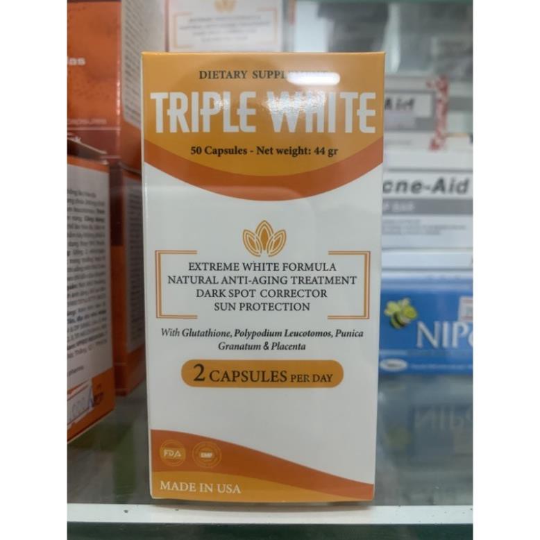 Viên Uống Triple White Là Viên Uống Trắng Da Và Chống Nắng HOT Nhất 2021