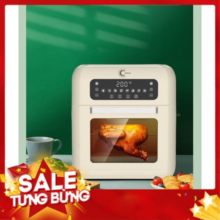 Nồi chiên không dầu GESUN F150 dung tích 12L, Nhập khẩu chính hãng Đức, Màn cảm ứng với 8 chức năng, Bảo hành 12 tháng