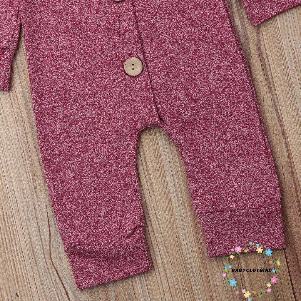 Jumpsuit dài có nón cho bé 0-24 tháng tuổi