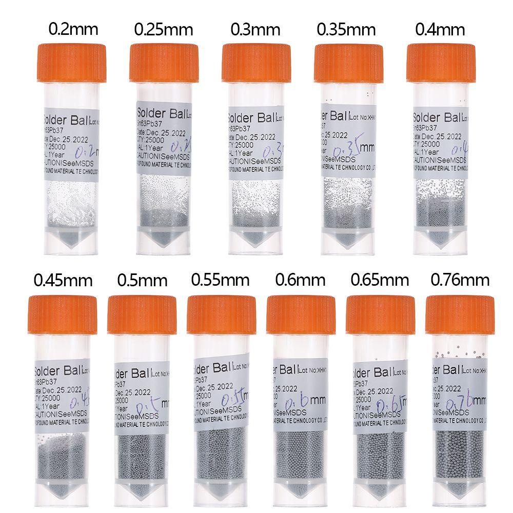 WATTLE 25000 Cái / Chai Chất Liệu Thiếc Hàn Sn63 / Pb37 0.2-0.76mm Cho IC Chip