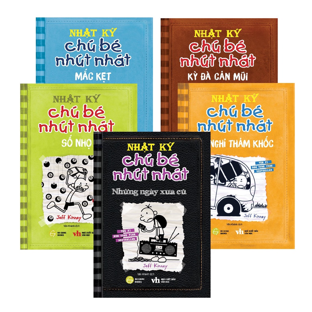 Sách - Nhật Ký Chú Bé Nhút Nhát bộ 5 tập 6,7,8,9,10 (diary of a wimpy kid) - Phiên bản tiếng Việt
